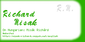 richard misak business card