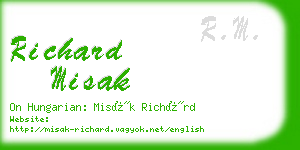 richard misak business card